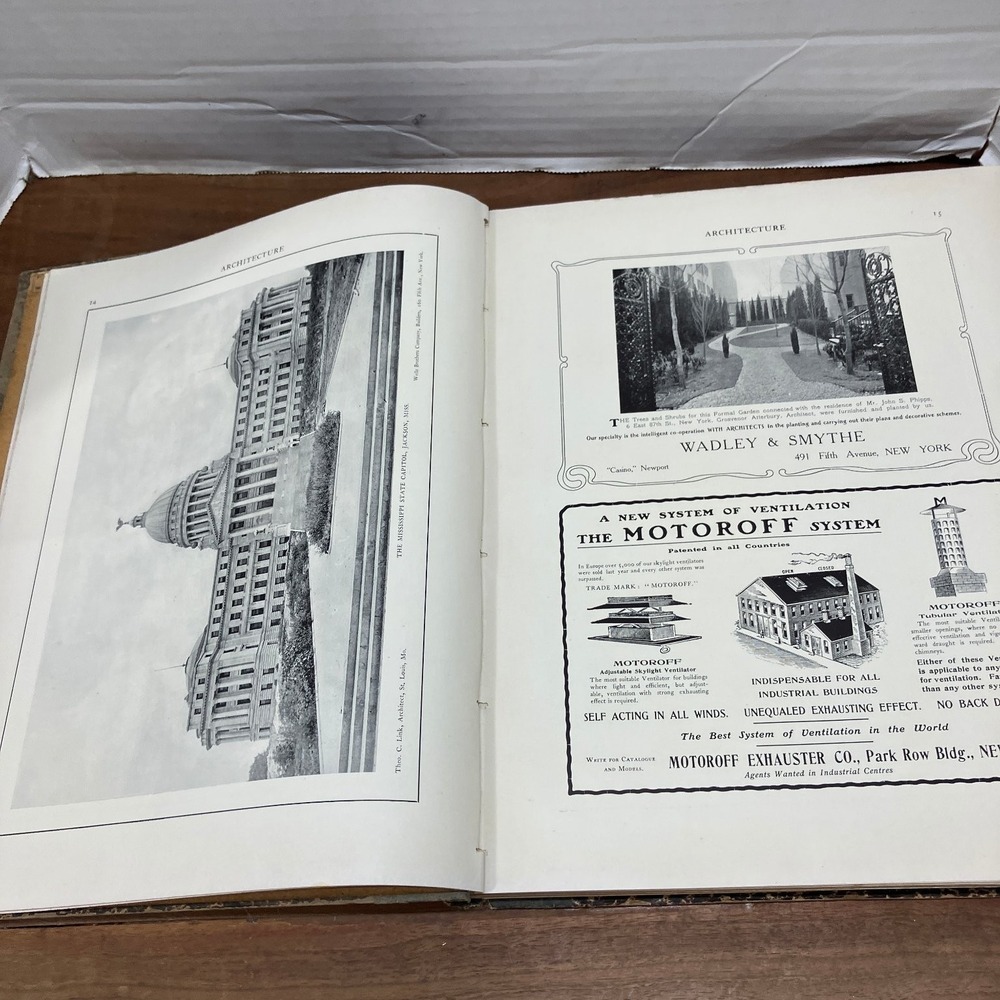 ARCHITECTVRE 1912 Architectural Magazine Forbes & Co Bound Issues Vol IV 40-48 - Picture 5 of 9